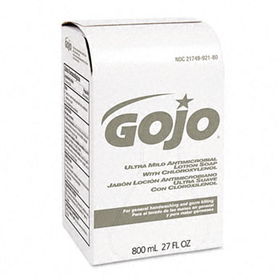 GOJO 921212CT - Ultra Mild Lotion Soap w/Chloroxylenol Refill, Lightly Scented,800-ml, 12/Ctngojo 