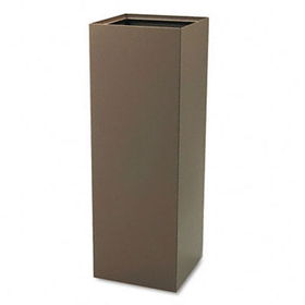 Safco 2984BR - Public Recycling Container, Square, Steel, 42 gal, Brownsafco 