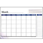 BAZIC 17" X 22" Undated 12-Months Desk Pad Calenda Case Pack 48