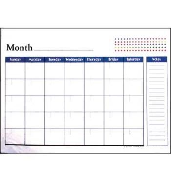 BAZIC 17" X 22" Undated 12-Months Desk Pad Calenda Case Pack 48bazic 