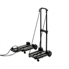 STEBCO 390006BLK - Three-Way Luggage/Dolly Cart, 150lb Cap, 18-3/4 x 10 Platform, Black