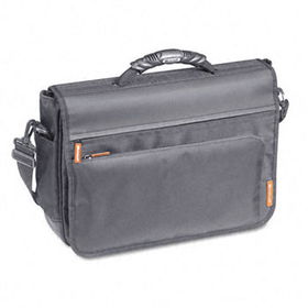 Samsill 39001 - Business Casual Messenger Bag, Nylon, 18 x 5 x 12, Black