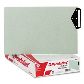 Pendaflex 05353 - Green End Tab Guides, Blank Metal Tabs, Pressboard, Legal, 50/Boxpendaflex 