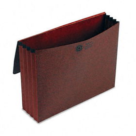 3 1/2 Inch Expansion Standard Wallet, Coated Red Fiber, Letter, Red
