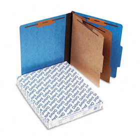 Pressguard Classification Folders, Letter, Six-Section, Light Blue, 10/Boxpendaflex 