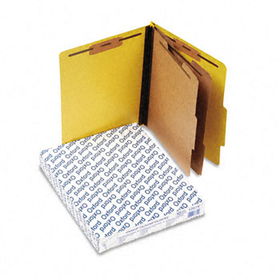 Pressguard Classification Folders, Letter, Six-Section, Yellow, 10/Boxpendaflex 