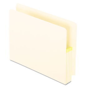 Convertible File, Straight Cut, 3 1/2 Inch Expansion, Letter, Manila, 25/Box