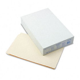 Laminated Spine End Tab Folder with 1 Fastener, 11 pt Manila, Legal, 50/Box