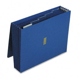 Color Wallet, 5 1/4 Inch Expansion, 12 x 10, Dark Blue Coated Paper