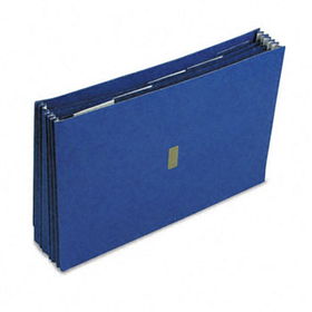 Color Wallet, 5 1/4 Inch Expansion, 15 x 10, Dark Blue Coated Paper