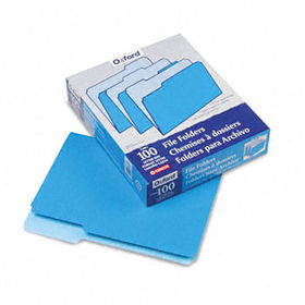 Two-Tone File Folders, 1/3 Cut Top Tab, Letter, Blue/Light Blue, 100/Boxpendaflex 