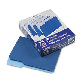 Two-Tone File Folder, 1/3 Top Tab, Letter, Navy Blue/Light Navy Blue, 100/Boxpendaflex 