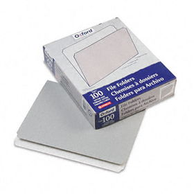 Two-Tone File Folders, Straight Cut, Top Tab, Letter, Gray/Light Gray, 100/Boxpendaflex 