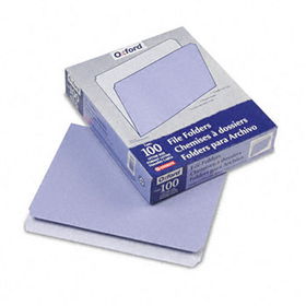 Two-Tone File Folder, Straight Top Tab, Letter, Lavender/Light Lavender, 100/Box
