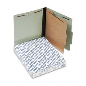 Pendaflex 17172 - Pressboard Classification Folders, Letter, Four-Section, Green, 10/Box