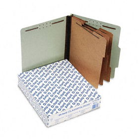 Pressboard Classification Folders, Letter, 1 divider/8-Section, Green, 10/Boxpendaflex 