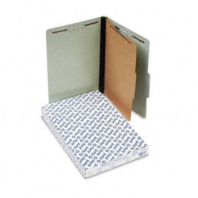 Pendaflex 17175 - Pressboard Classification Folders, Legal, Four-Section, Green, 10/Box
