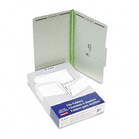 Pressboard Folders, 2 Fasteners, 2"" Expansion, 1/3 Cut, Legal, Green, 25/Boxpendaflex 
