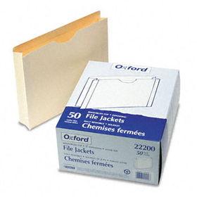 Reinforced Top File Jacket, 2 Inch Expansion, Letter, Manila, 50/Box