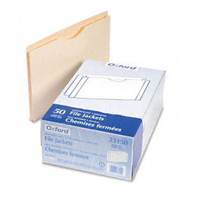 Pendaflex 23150 - Double-Ply Tabbed File Jacket with 1 1/2 Inch Expansion, Legal, Manila, 50/Box