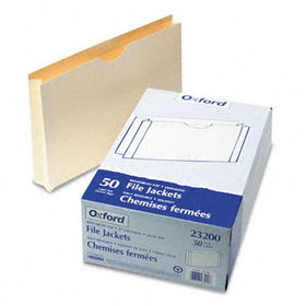Reinforced Top Tab File Jacket, 2 Inch Expansion, Legal, Manila, 50/Box