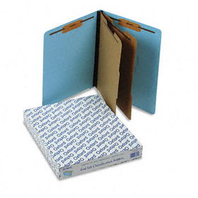 Pendaflex 23215 - Pressboard End Tab Classification Folders, Letter, Six-Section, Blue, 10/Box