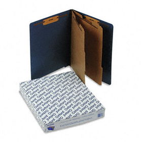 Pendaflex 23217 - Pressboard Classification Folders, Letter, Six-Section, Dark Blue, 10/Box