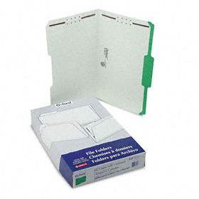 Pendaflex 31329 - Folders with Embossed Fasteners, 1/3 Cut Top Tab, Legal, Green, 50/Box