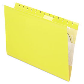 Reinforced Hanging Folders, 1/5 Tab, Legal, Yellow, 25/Boxpendaflex 
