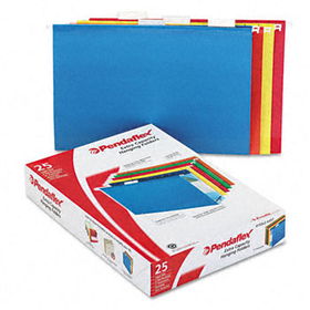 Reinforced 2"" Extra Capacity Hanging Folders, Legal, Assorted, 25/Boxpendaflex 
