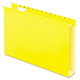 Reinforced 2"" Extra Capacity Hanging Folders, Legal, Yellow, 25/Boxpendaflex 