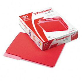 Interior File Folders, 1/3 Cut Top Tab, Letter, Red, 100/Boxpendaflex 
