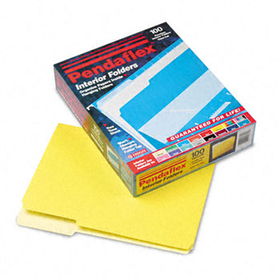 Interior File Folders, 1/3 Cut Top Tab, Letter, Yellow, 100/Boxpendaflex 