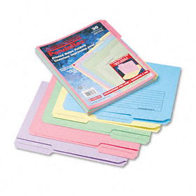 Printed Notes Folders, 1/3 Cut Top Tab, Letter, Assorted, 30/Pack