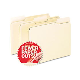 CutLess File Folders, 1/3 Cut Top Tab, Letter, Manila, 100/Boxpendaflex 