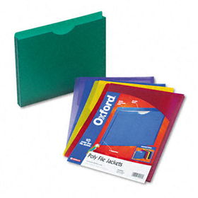 Expanding File Jackets, Letter, Poly, Blue/Green/Purple/Red/Yellow, 10/Packpendaflex 