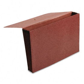 Premium Reinforced 5 1/4 Inch Expansion Wallets, Red Fiber, Legal, Red