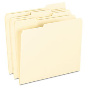 Anti Mold and Mildew File Folders, 1/3 Cut Top Tab, Letter, Manila, 100/Boxpendaflex 