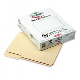 Earthwise 100% Recycled Paper File Folder, 1/3 Cut, Letter, Manila, 100/Boxpendaflex 