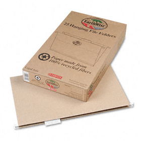Earthwise Recycled Paper Hanging Folders, Legal, Natural, 25/Boxpendaflex 