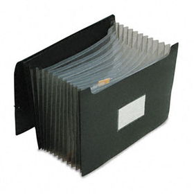 Jumbo 13 Pocket File, 12 Inch Expansion, Poly, Letter, Blackpendaflex 