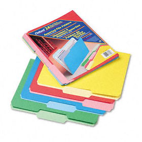 Two-Tone File Folders, 1/3 Cut Top Tab, Letter, Assorted Colors, 24/Packpendaflex 