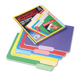 File Folders, Erasable Tabs, 1/3 Cut Top Tab, Letter, Assorted, 30/Packpendaflex 