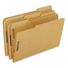 Kraft Fastener Folders, 2 Fasteners, 1/3 Cut Tabs, Legal, 50/Box