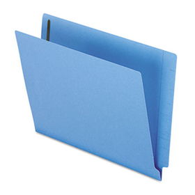 Reinforced End Tab Expansion Folder, Two Fasteners, Letter, Blue, 50/Boxpendaflex 
