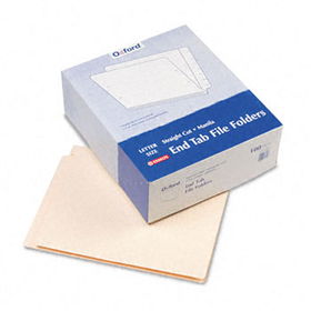 Straight Cut End Tab Folders, 9 1/2 Inch Front, Letter, Manila, 100/Boxpendaflex 