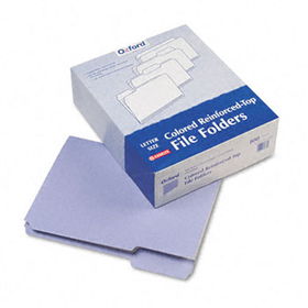 Reinforced Top Tab File Folders, 1/3 Cut, Letter, Lavender, 100/Box