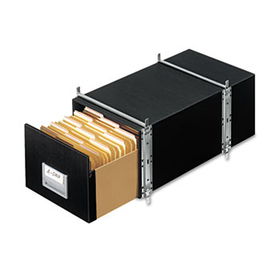 StaxOnSteel Storage Box Drawer, Letter, Steel Frame, Black, 6/Cartonbankers 