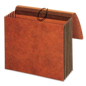 Globe-Weis CL1074GLHD - 5 1/4 Expansion Accordion Pockets, Straight, Redrope, 12 3/8 x 10, Brown