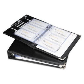 Rolodex 60221 - Personal Business Card Binder, 60 Card Capacity, Black